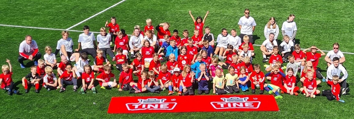 Tine Fotballskole 2021 med rekord gjennomføring!
