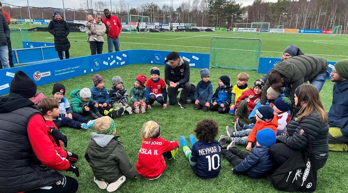 Aksla gutt 2019 (6 år) er godt i gang