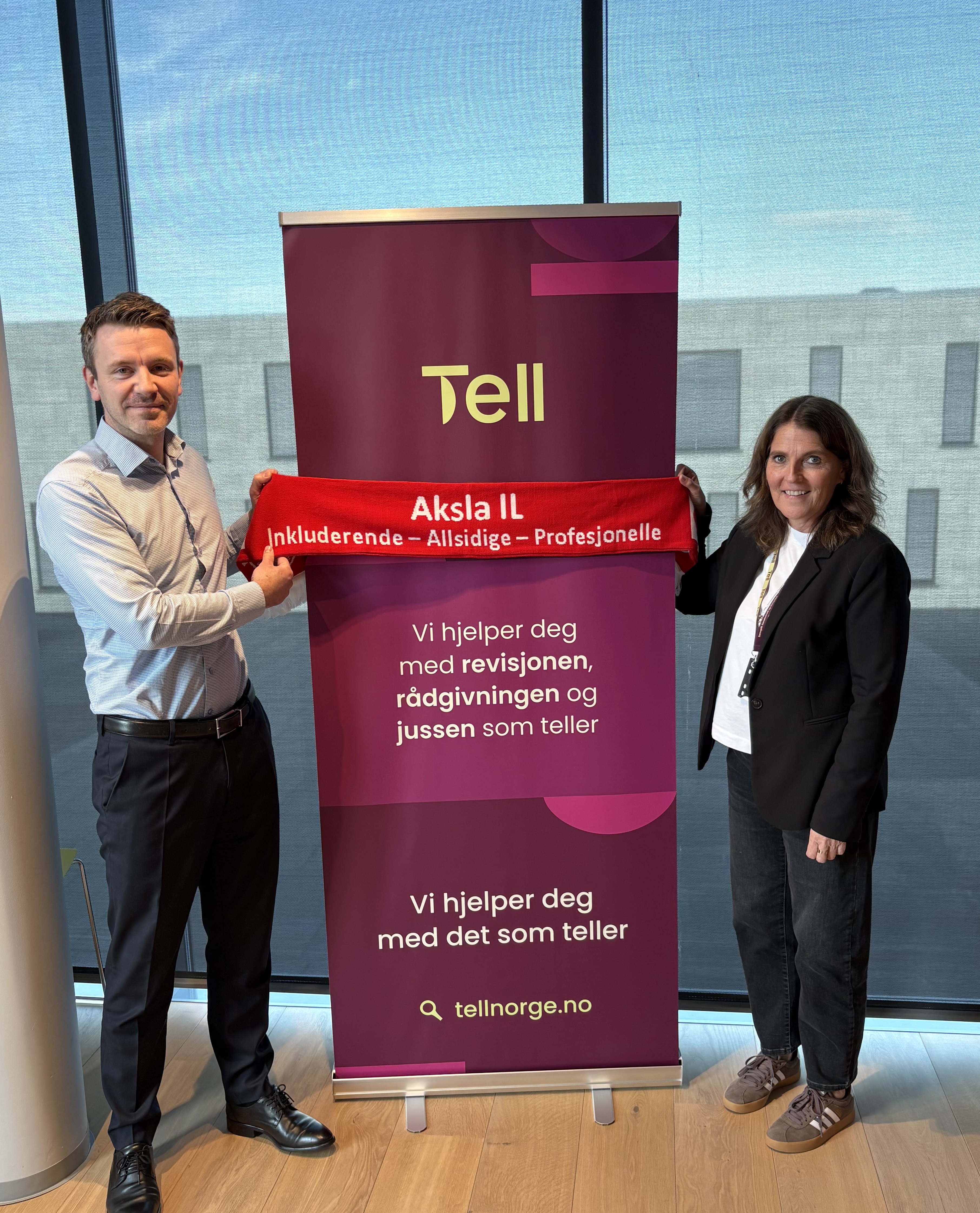 Tell blir ny sponsor og samarbeidspartner for Aksla IL